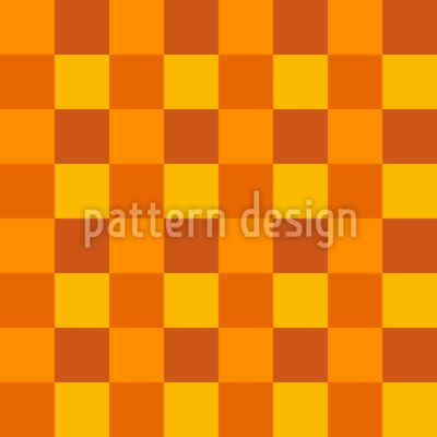 Tangelo Checkerboard Seamless Vector Pattern Design