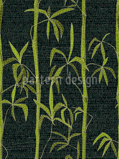 Bamboo Mosaic Seamless Vector Pattern Design