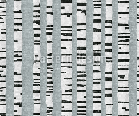 Birch Mosaic Seamless Vector Pattern Design