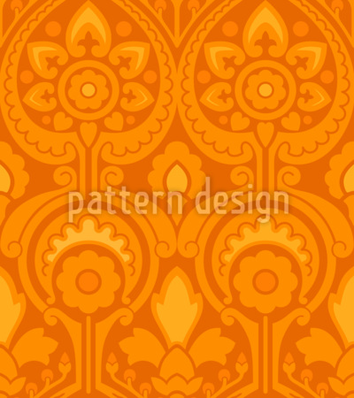 Kerala Sunrise Seamless Vector Pattern Design