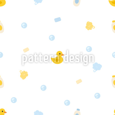 Badeend Naadloos vectorpatroon ontwerp