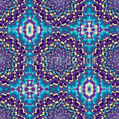 Abstrakt Kaleidoskopisch Nahtloses Vektormuster