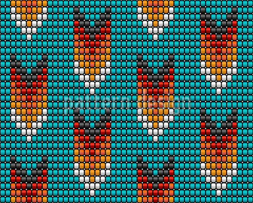 Bohemiske aztekiske perlepile S&oslash;ml&oslash;s vektorm&oslash;nsterdesign