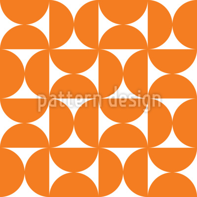 Mid Century Modern Curves Seamless Vector Pattern Design