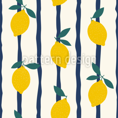 Limoncello-streep Naadloos vectorpatroon ontwerp
