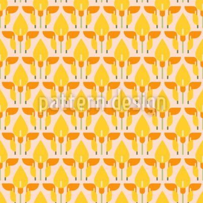Calla Bloom Design de padr&atilde;o vetorial sem costura