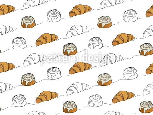 Sweet Pastry Delight Seamless Vector Pattern Design
