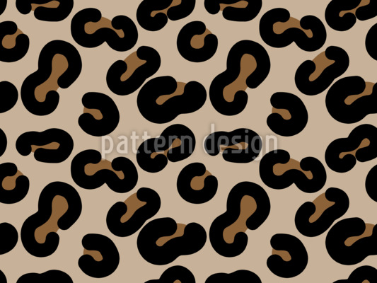 Scattered Cheetah Spots Seamless Vector Pattern Design