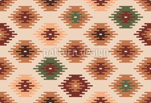 American Kilim bezszwowy wz&oacute;r wektorowy.