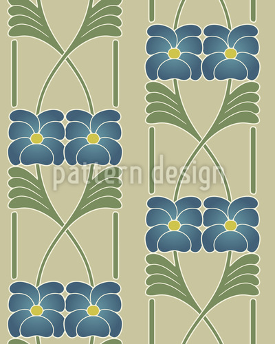 Box Blossoms Design de padr&atilde;o vetorial sem costura