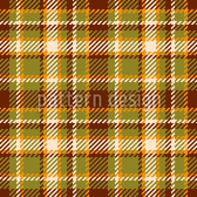 Retro Cottagecore Tartan Seamless Vector Pattern Design