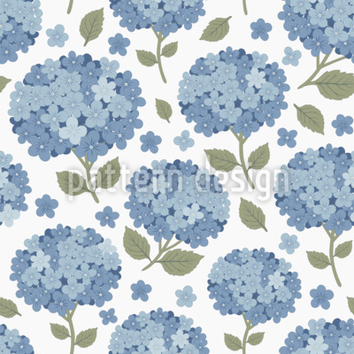 Pastelli Hortensia Saumaton vektorikuvion suunnittelu