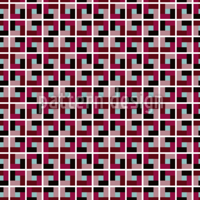 Geometric Tile Maze Seamless Vector Pattern Design