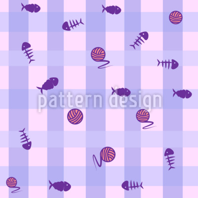 Buffalo Check pour chats Motif Vectoriel Sans Couture