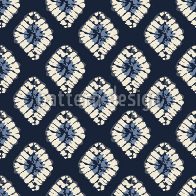 Shibori-diamanten Naadloos vectorpatroon ontwerp