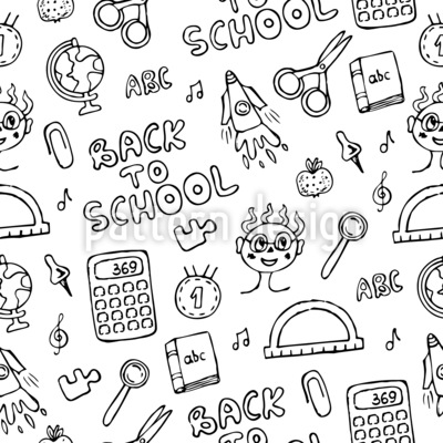 For cool til skolen S&oslash;ml&oslash;s vektorm&oslash;nsterdesign