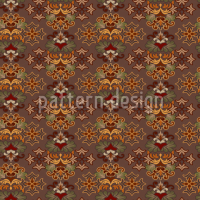 Damasco vintage armonioso Estampado Vectorial Sin Costura