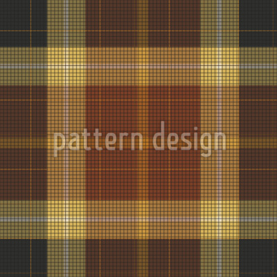 Herbstlicher Bernstein-Tartan Nahtloses Vektormuster
