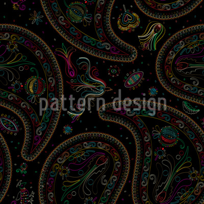 Boteh Dream Seamless Vector Pattern Design