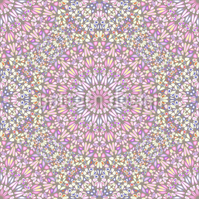 Mandala Czeski Ogr&oacute;d bezszwowy wz&oacute;r wektorowy.