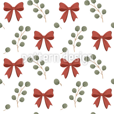 Noeuds et branches festifs Motif Vectoriel Sans Couture