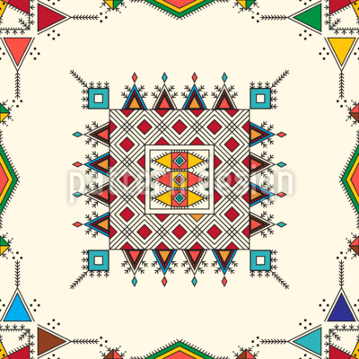 Patrimonio de al-Qatt Estampado Vectorial Sin Costura