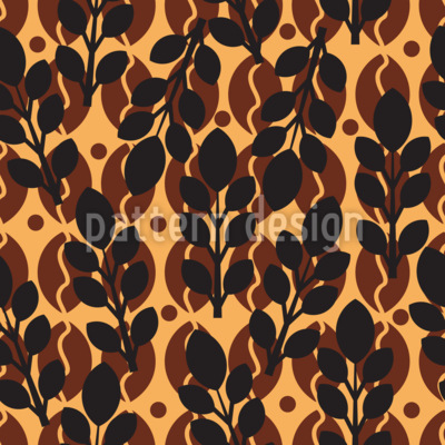 Treli&ccedil;a de folhas de &acirc;mbar Design de padr&atilde;o vetorial sem costura
