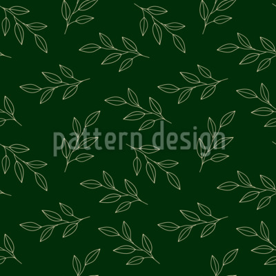 Delicate Botanical Branches Seamless Vector Pattern Design