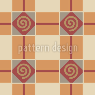 Art Deco Gingham S&oslash;ml&oslash;s vektorm&oslash;nsterdesign