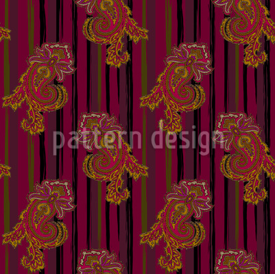 Opulent Paisley Seamless Vector Pattern Design