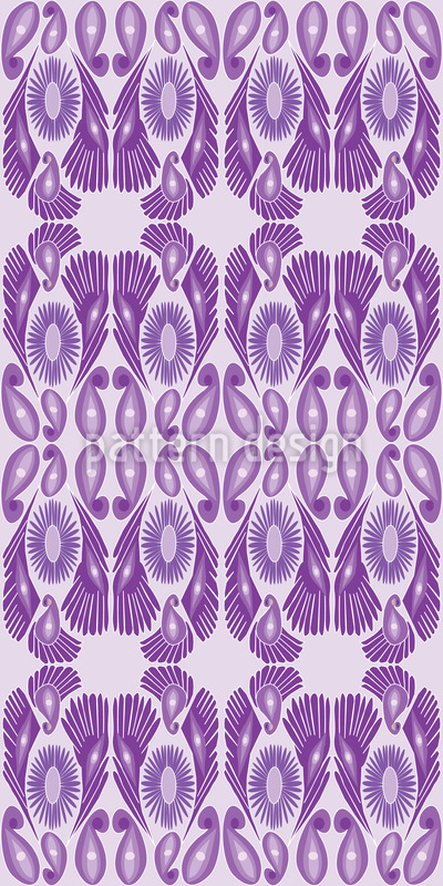 Abstract Feather Seamless Vector Pattern Design