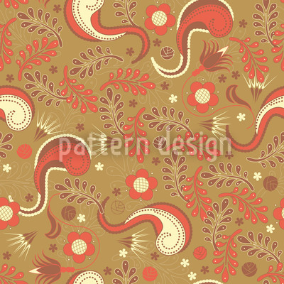 Paisley Dream Seamless Vector Pattern Design