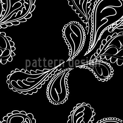 Einfarbiges Paisley Nahtloses Vektormuster