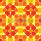 Círculos y cuadrados Estampado Vectorial Sin Costura
