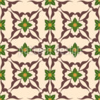 Azulejo Floral Harmony Estampado Vectorial Sin Costura