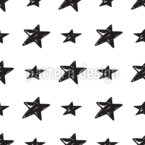 Estrellas texturizadas Estampado Vectorial Sin Costura