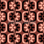 Rejilla floral retro Estampado Vectorial Sin Costura