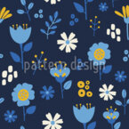 Legesyge retro blomster Sømløs vektormønsterdesign