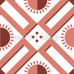 Sol en una caja Estampado Vectorial Sin Costura