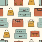 Bolsas de viaje vintage Estampado Vectorial Sin Costura