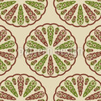 Cypress Mandala Sømløs vektormønsterdesign