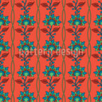 Cuerdas Moon Flower Estampado Vectorial Sin Costura