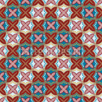 Lirios Chevron Estampado Vectorial Sin Costura