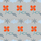 Dibujo simple para niños Estampado Vectorial Sin Costura