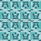 Eco esmeralda Estampado Vectorial Sin Costura
