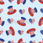Amerikanischer Patriot Nahtloses Vektormuster