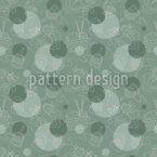Bola de lana y cestas para gatos Estampado Vectorial Sin Costura
