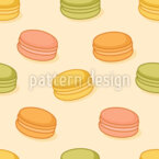 Golosinas coloridas de macarrones Estampado Vectorial Sin Costura