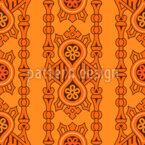 Lujo medieval Estampado Vectorial Sin Costura