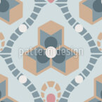Origami bloemen Naadloos vectorpatroon ontwerp